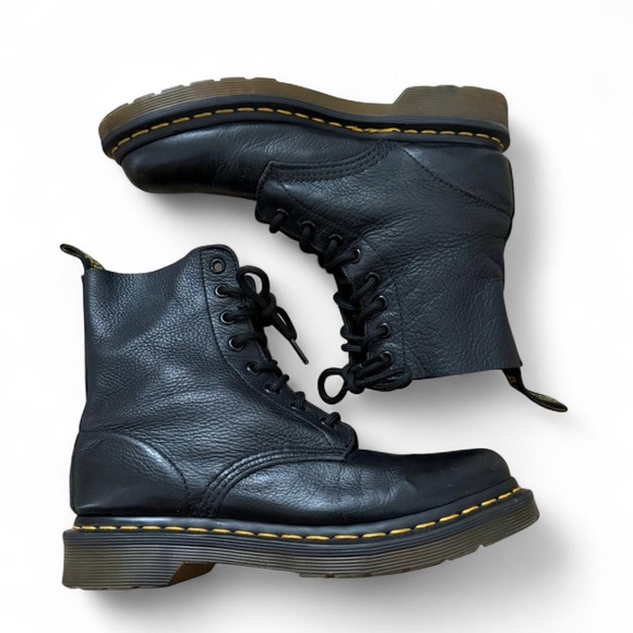Dr. Martens Shoes - Dr. Martens Pascal Virginia Leather Lace Up black womens Boots